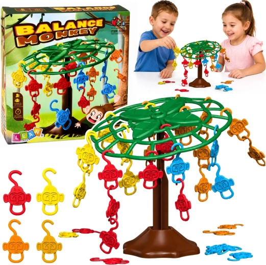 Balance Monkey gezins-balansspel met aapjes in de boom
