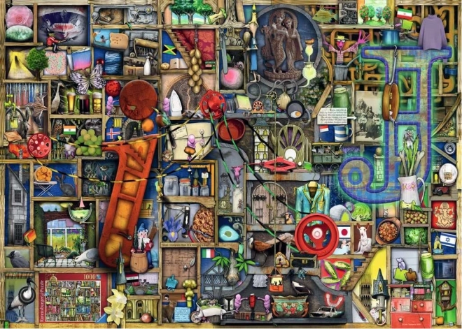 Puzzle Ravensburger Alphabet incroyable - lettres I et J 1000 pièces