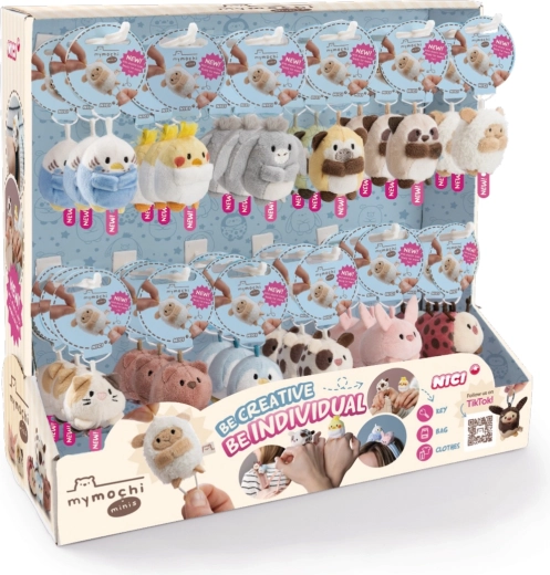 Nici MyMochi Minis Série 3 – présentoir avec porte-clés 5 cm, 36 pcs, assortiment