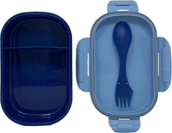 3-in-1: snack box with cutlery inside