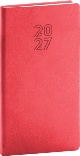 Notique zakagenda Aprint 2027 rood 9 × 15,5 cm