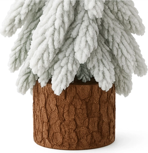 Base en bois naturel pour plus de stabilité