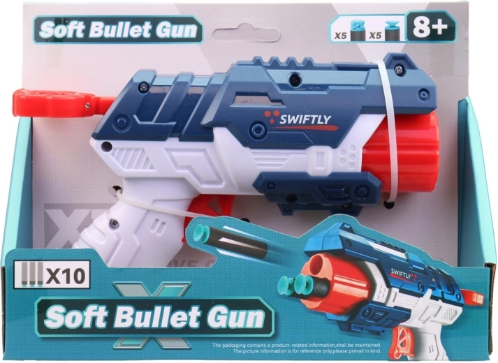 Plastic toy gun with darts 22 cm