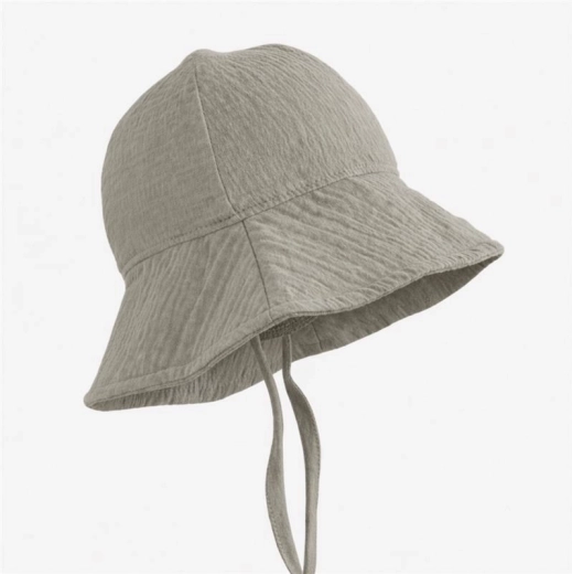 New Baby muslin baby hat, size 56 (0–3 months)