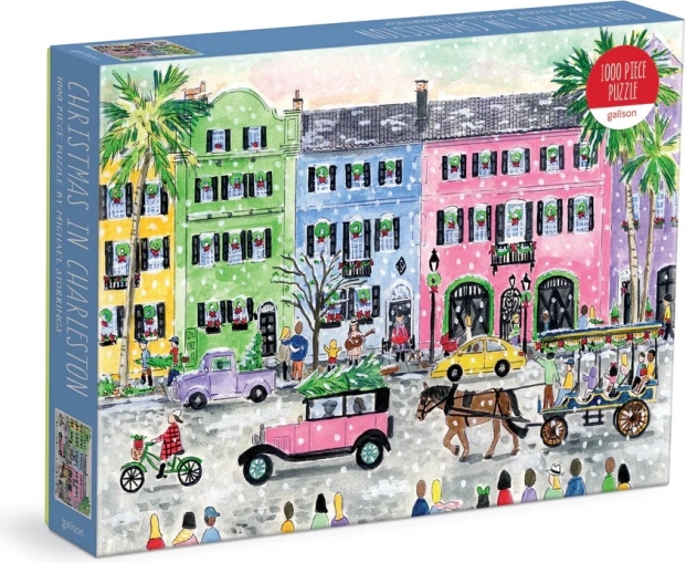 Galison Puzzel Michaela Storrings - Kerst in Charleston 1000 stukjes