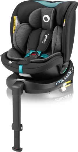 Lionelo Navy i-Size draaibare autostoel 40–150 cm black turquoise