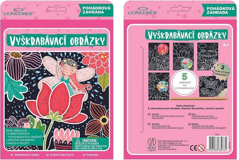 Scratch Art Pictures Concorde – Fairy Garden