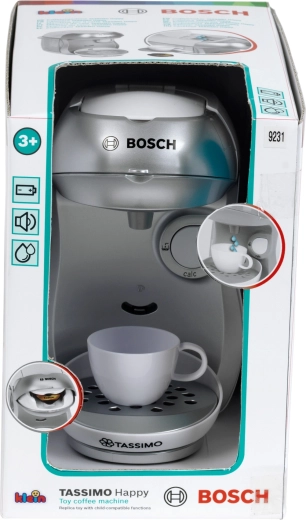 Sound effects like a real coffee machine