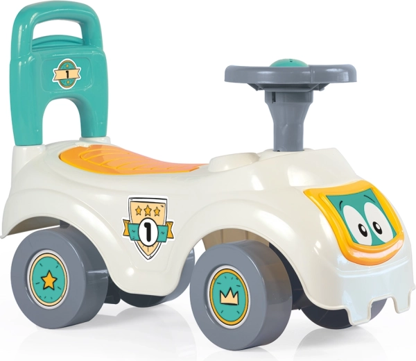 Dolu Sit'n Ride ride-on toy car with backrest, white