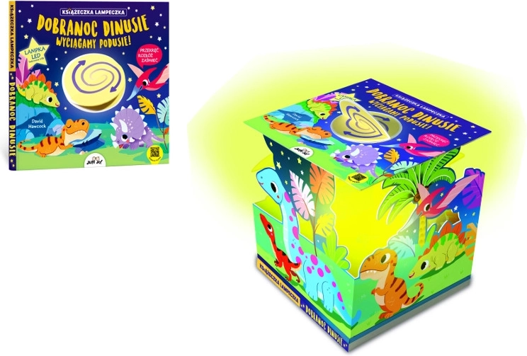Book-Lamp Good Night, Dinosaurs – USB‑C LED