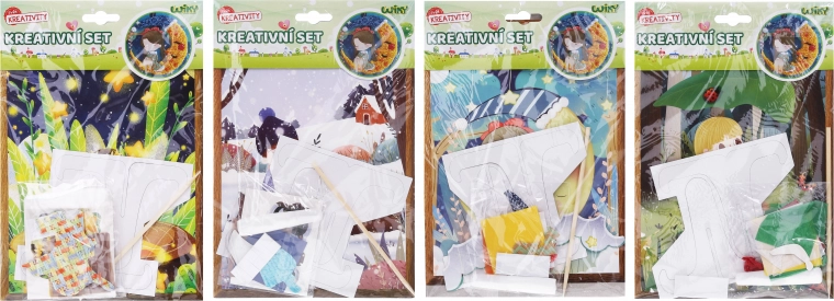 Creatieve set met standaard – mix van motieven 17,5 × 26 cm