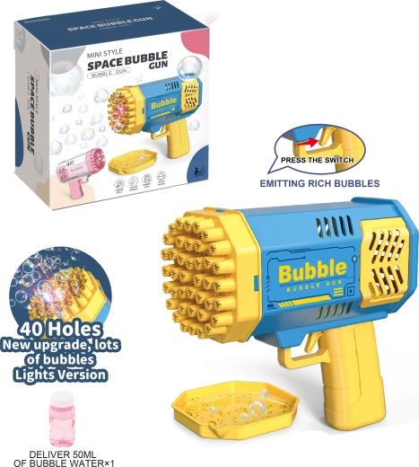 ROCKET Bubble Gun with 40 Holes