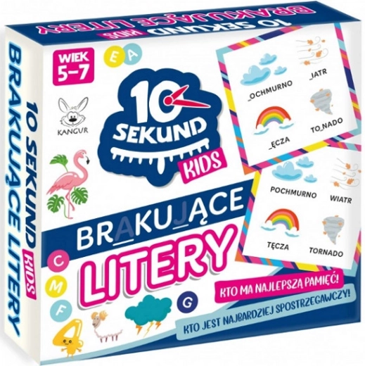 10 Seconden Kids ontbrekende letters