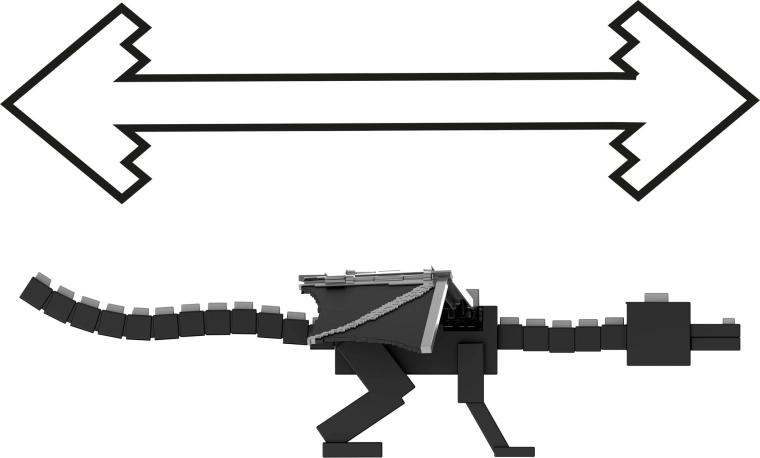 Articulated wings, legs, and tail