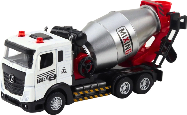 Draaiende mengtrommel zoals bij een echte betonmixer