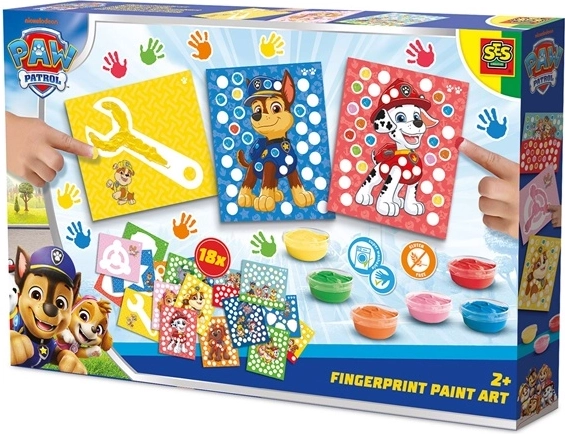 SES Paw Patrol Fingerprint Painting