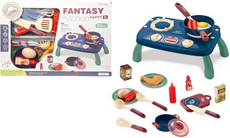 Cuisine pour enfants avec cuisinière et accessoires
