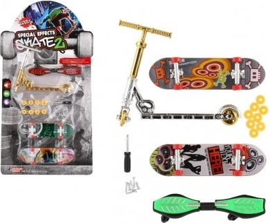 Set van fingerboards en step met schroefbare accessoires