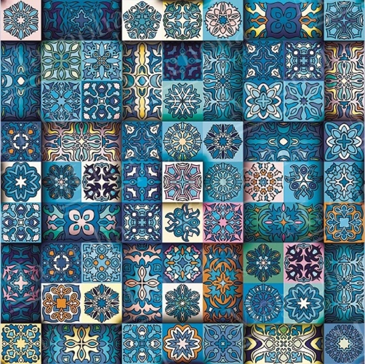 Puzzel retro patronen 1023 stukjes MAGNOLIA