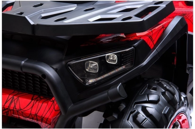 Sportliches Spider-Design und LED-Lichter