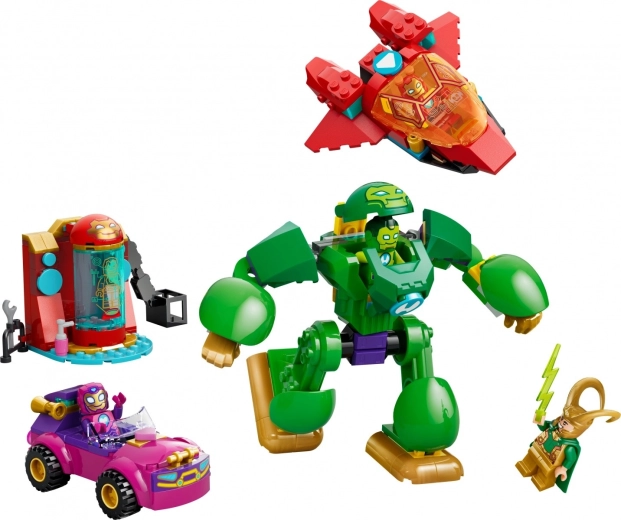 Action superhero gear: mech, car and jet