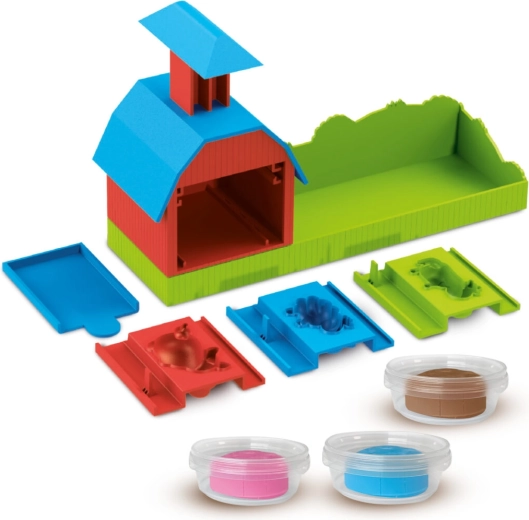 3 colors of play dough for more possibilities
