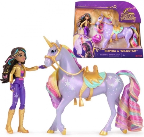 Figuren Unicorn Academy Pop Sophia en eenhoorn Wildstar