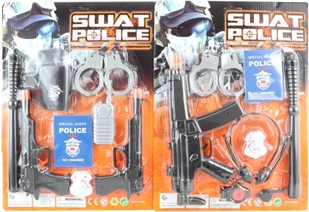 Politieset voor kinderen met wapenstok en accessoires