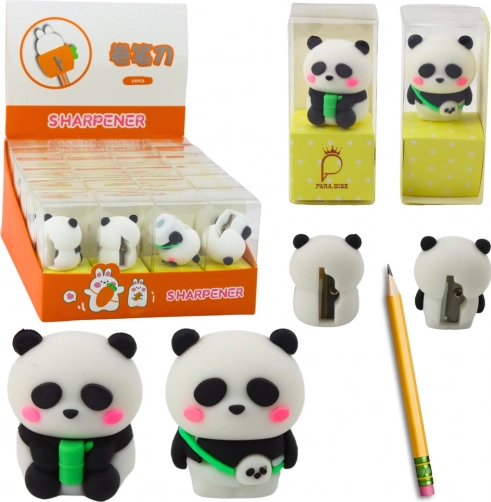 Panda-Anspitzer für dünne Bleistifte und Buntstifte