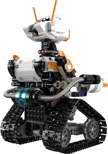 Tracked robot with movable parts