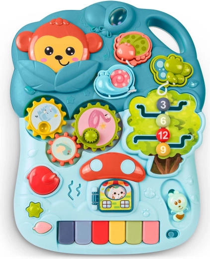 Interactief educatief paneel met pianootje