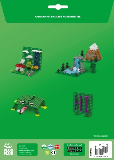 Plus-Plus green base plates (2 pcs)