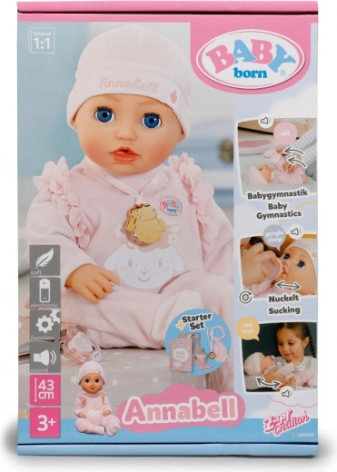 BABY born Annabell doll 43 cm with electronic functions