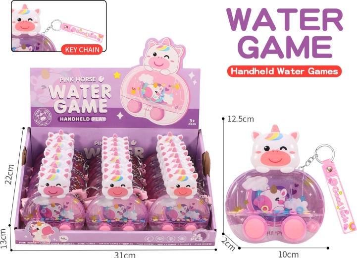 Pocket Water Game Unicorn – Keychain