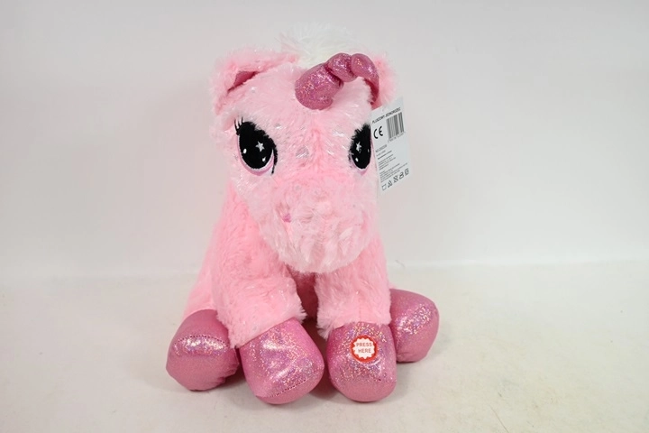Sitting Plush Unicorn with Sound