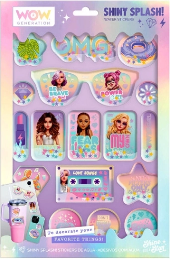 WOW Generation décalcomanies à l’eau – motifs pastel colorés