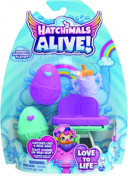 Hatchimals playset with feeding chair