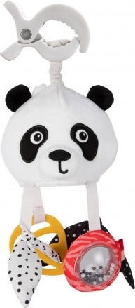 Canpol babies Sensory Hanging Travel Toy PANDA with clip BabiesBoo