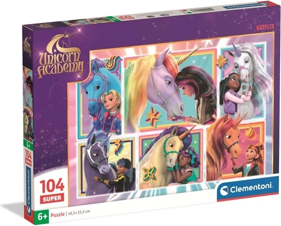 Clementoni Unicorn Academy puzzle (104 pieces)