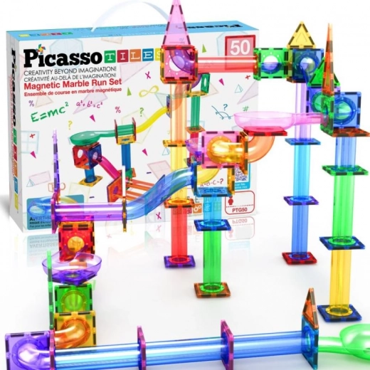Magnetische knikkerbaan PICASSO – bouwset 50 stuks