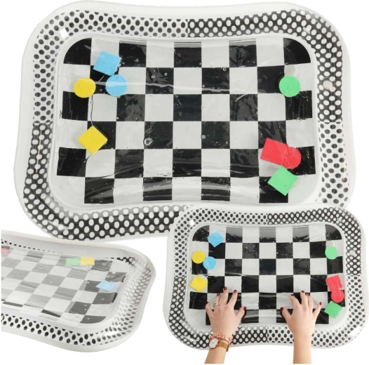 Contrasting Water Toy for Children - Black and White Chessboard 65x50 cm