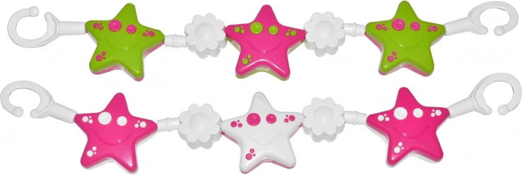 Stroller Chain with Stars and Flowers