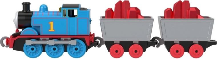 Deux wagons avec cargaison rouge