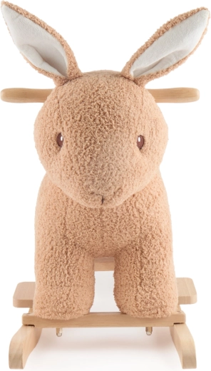 Soft bouclé cover for comfy, cuddly rocking