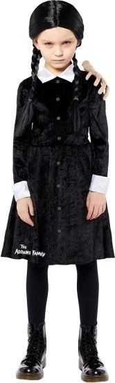 Kinderkostuum Wednesday Addams 8-10 jaar