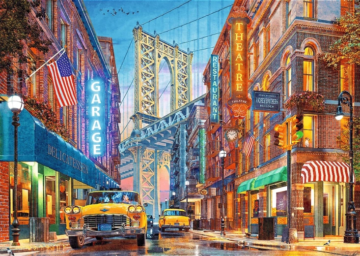 TREFL Puzzle Premium Plus: View of the Bridge in Manhattan 500 pieces