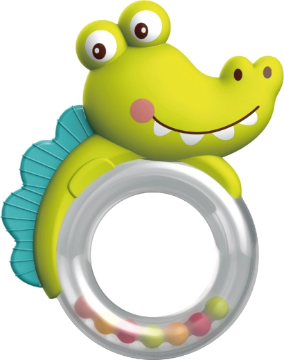 Hochet et anneau de dentition crocodile
