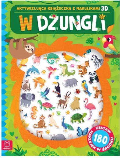 In the Jungle – Activity Book with 3D Stickers (180 stickers)