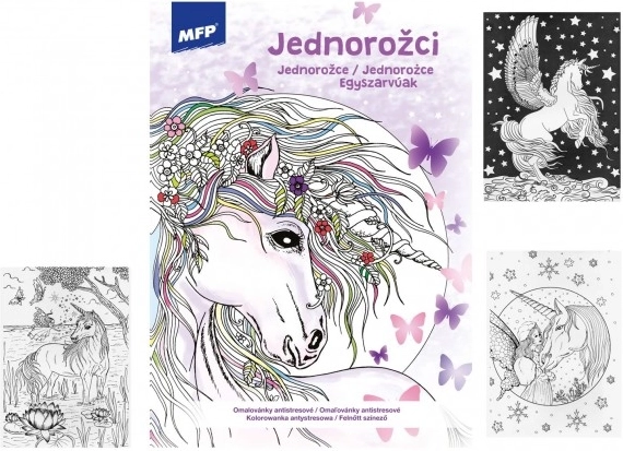 Coloriages anti-stress - Licornes