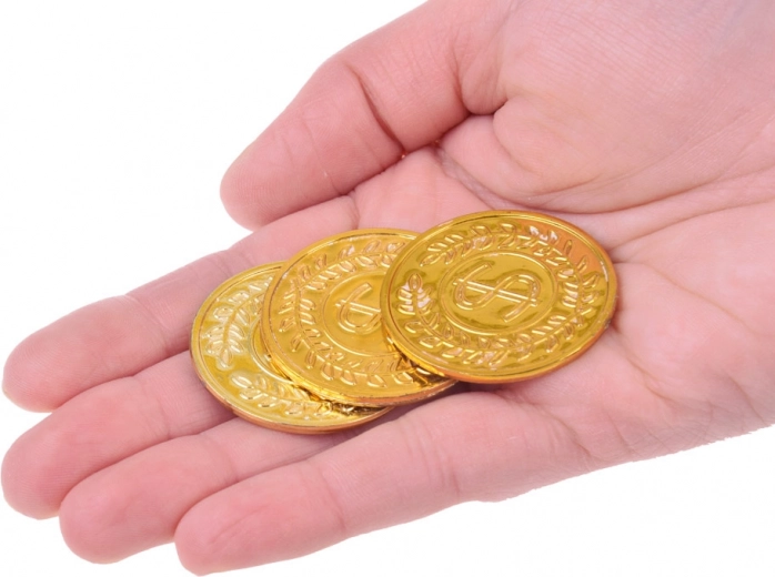 Gold coins as a reward